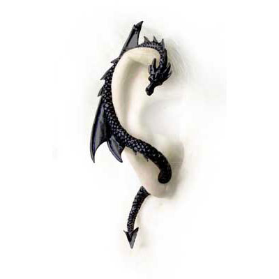 Alchemy Alchemy THE DRAGON S LURE Ear wrap Black Attitude Europe